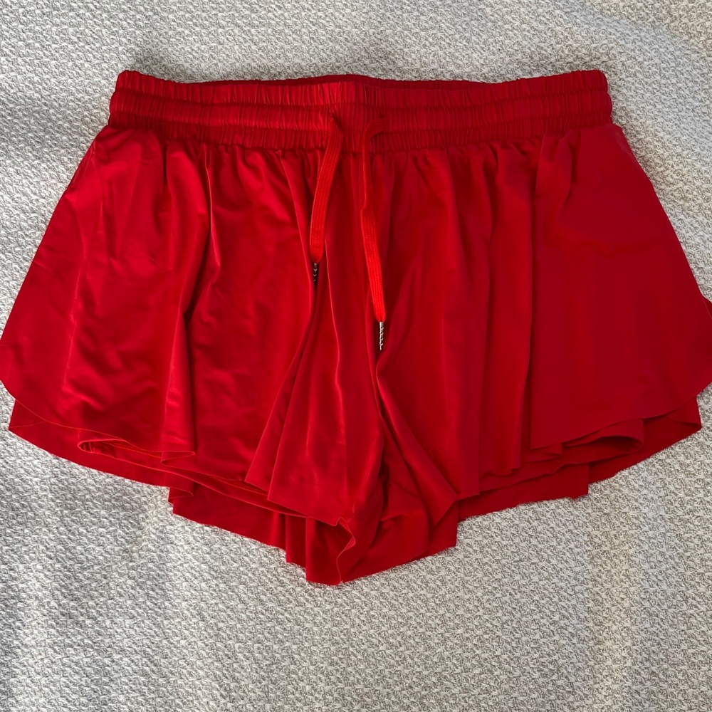 Women's Athletic Red Shorts